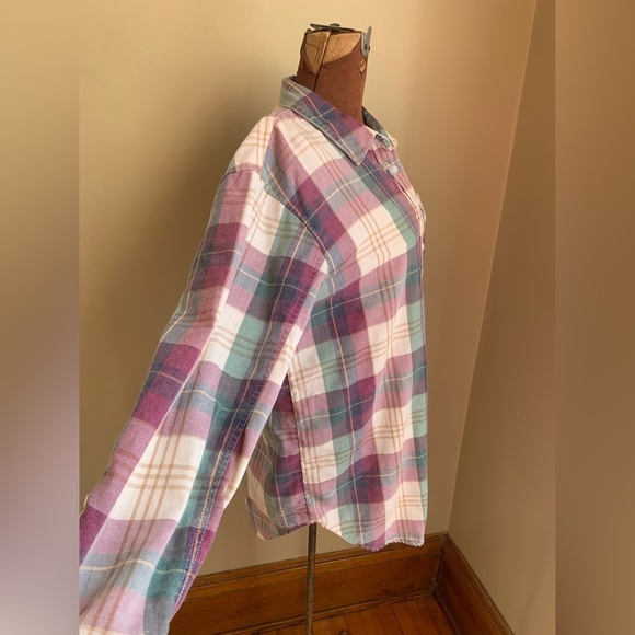 American eagle plaid casual button up shirt - Picture 3 of 8